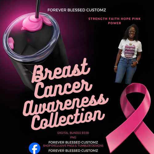 Crush Cancer PNG Bundle – Survivor • Fighter • Success | Pink Urban Graffiti Breast Cancer Awareness Designs